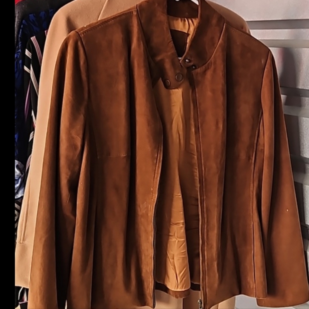 90s custom-made URU vtg butter Leather Argentinian Imported jacket MINT COND